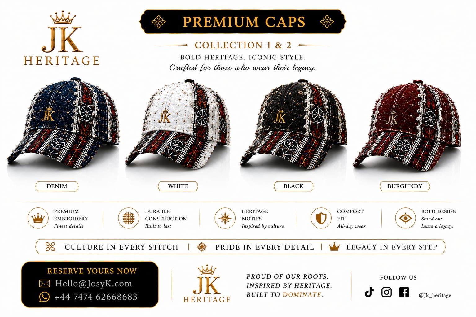 JK Heritage Premium Cap Craftsmanship
