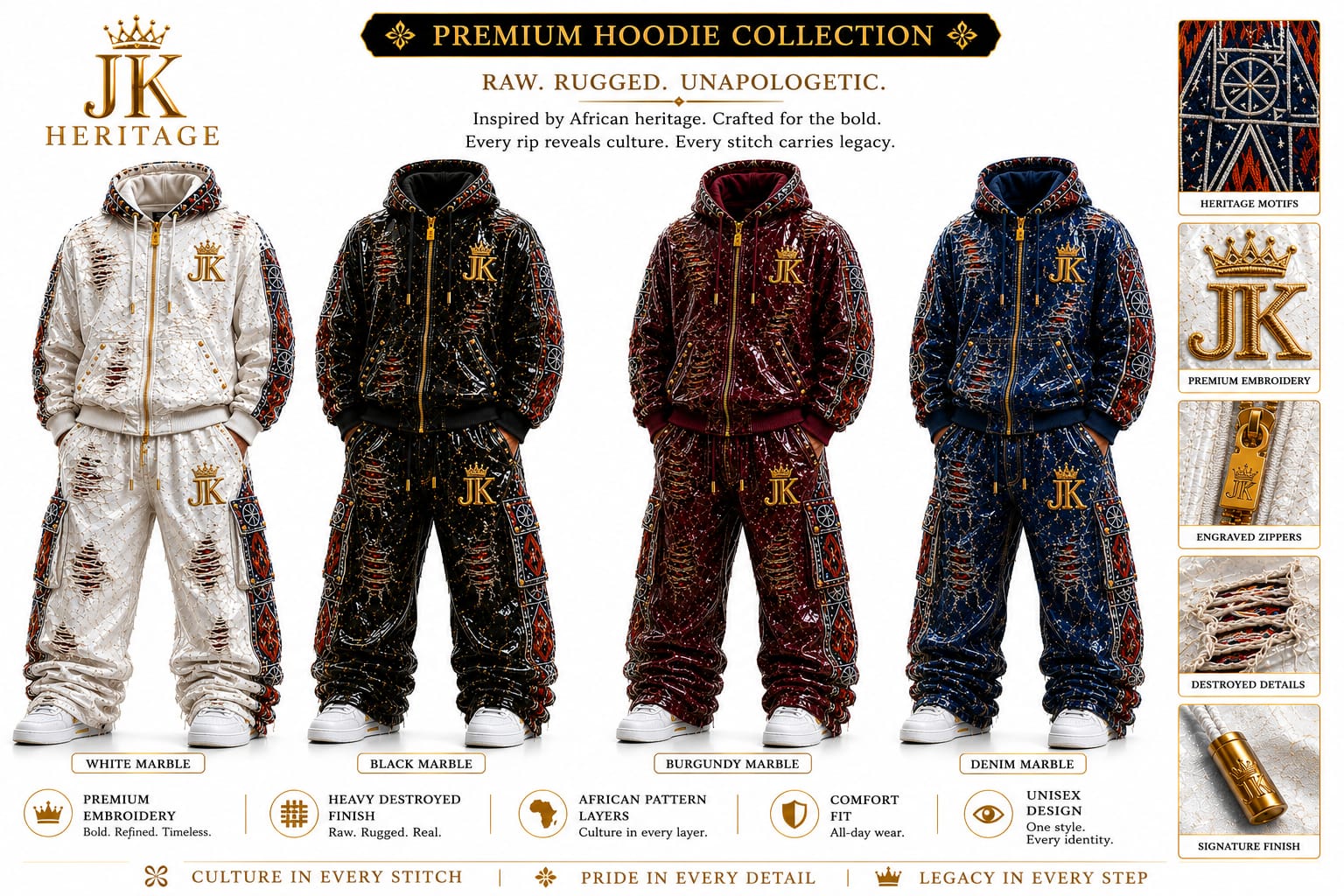 JK Heritage Premium Hoodie Collection